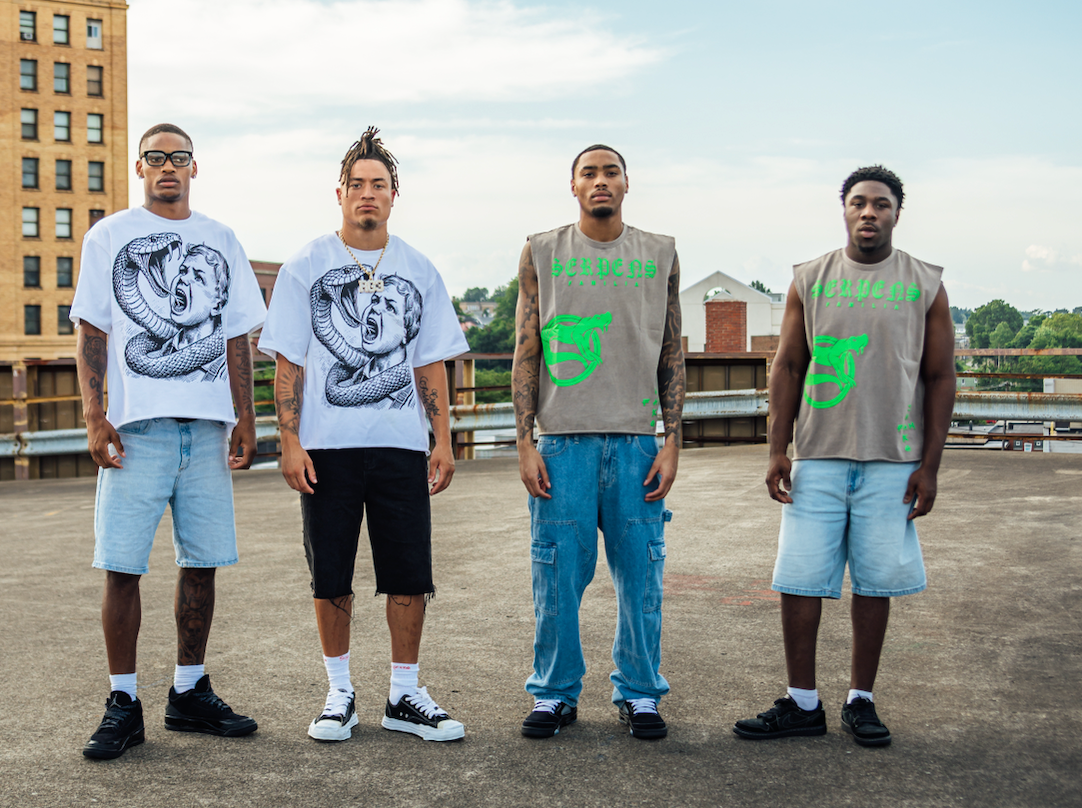 Snake Fam White Cropped Tee