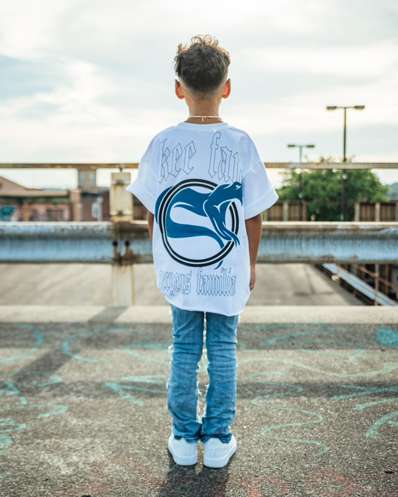 Snake Fam Kids White Tee