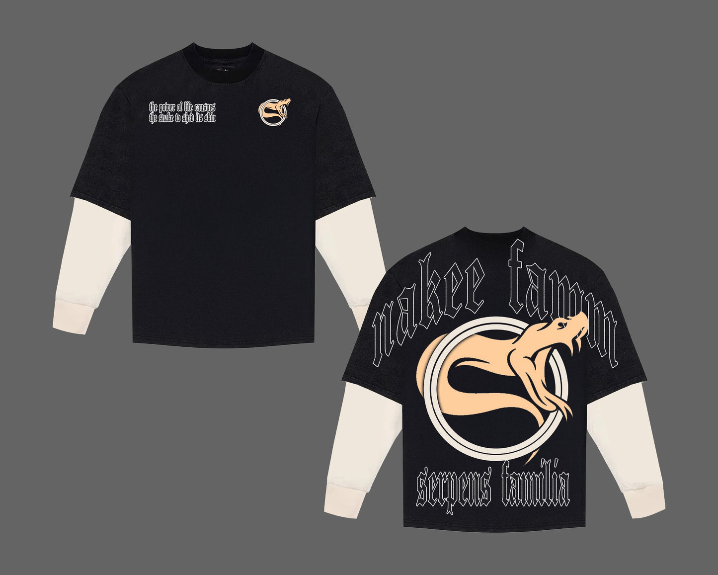 Snake Fam Layered Long Sleeve Tee